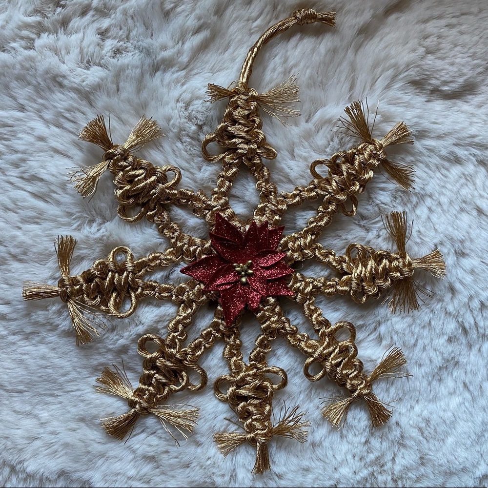 Handmade Macrame Crochet Christmas Ornaments